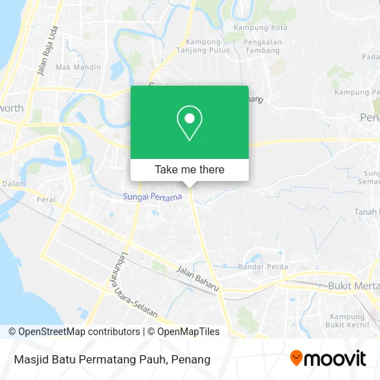 Peta Masjid Batu Permatang Pauh