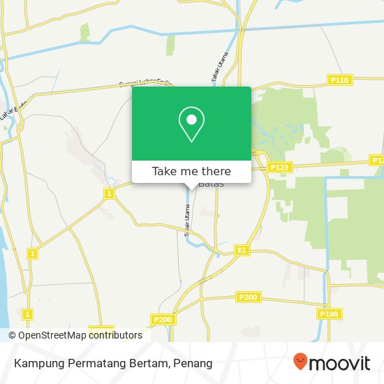 Kampung Permatang Bertam map