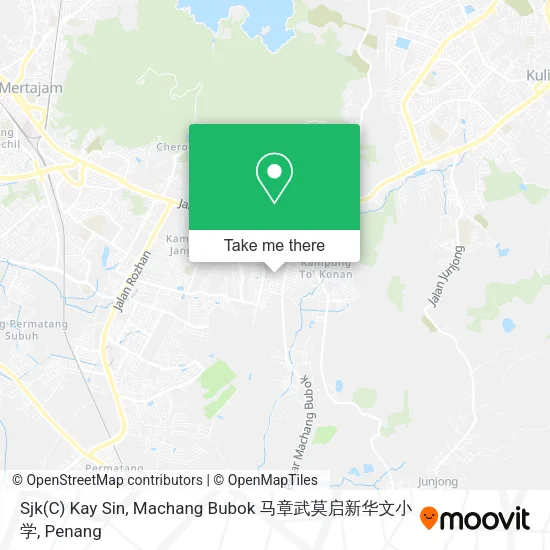Sjk(C) Kay Sin, Machang Bubok 马章武莫启新华文小学 map