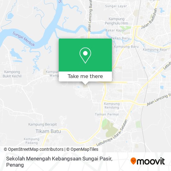 Peta Sekolah Menengah Kebangsaan Sungai Pasir