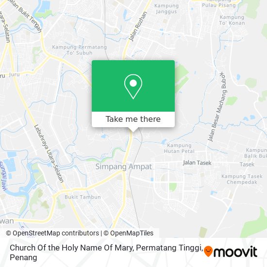 Church Of the Holy Name Of Mary, Permatang Tinggi map