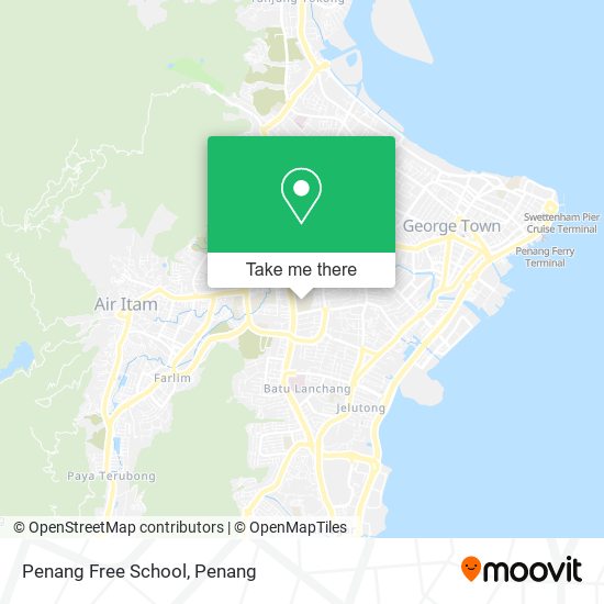 Penang Free School map