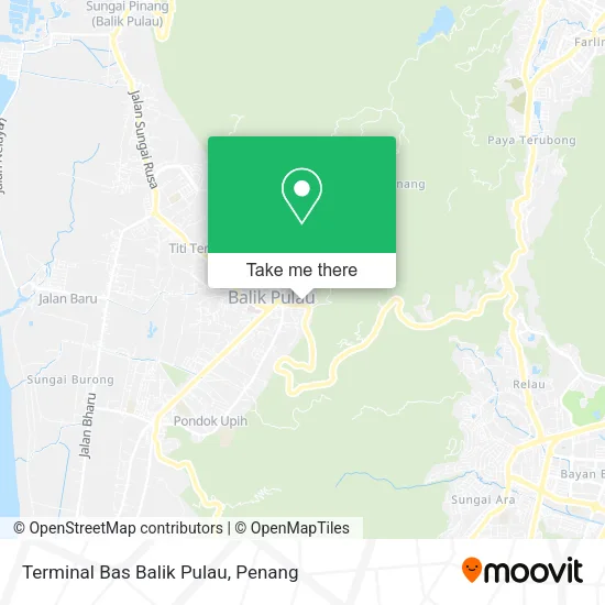 Terminal Bas Balik Pulau map