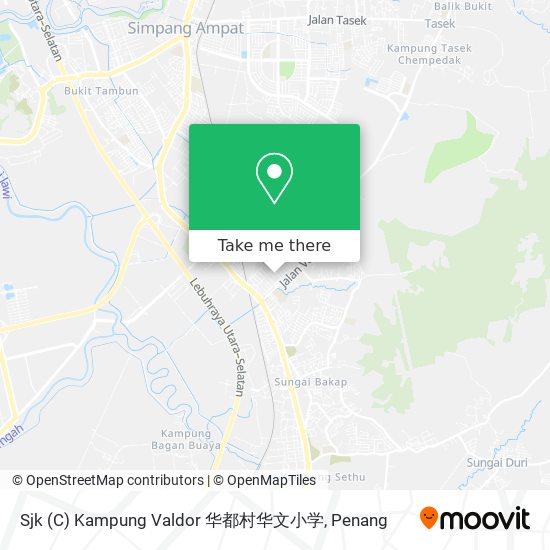 Sjk (C) Kampung Valdor 华都村华文小学 map