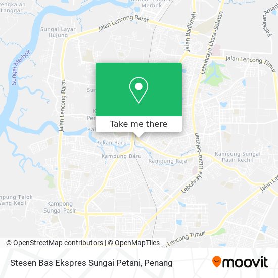 Peta Stesen Bas Ekspres Sungai Petani