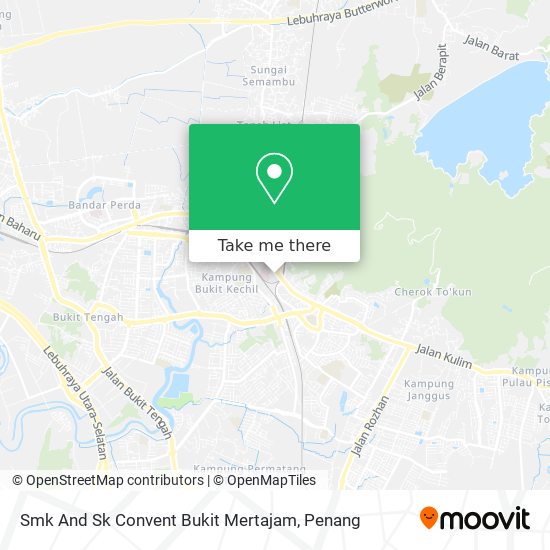 Smk And Sk Convent Bukit Mertajam map