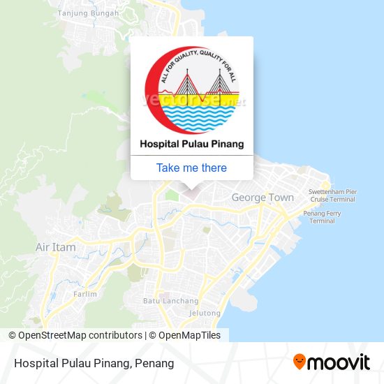 Hospital Pulau Pinang map