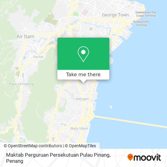 Peta Maktab Perguruan Persekutuan Pulau Pinang