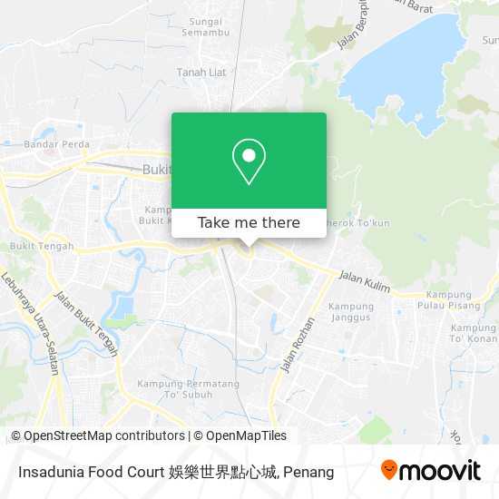 Insadunia Food Court 娛樂世界點心城 map