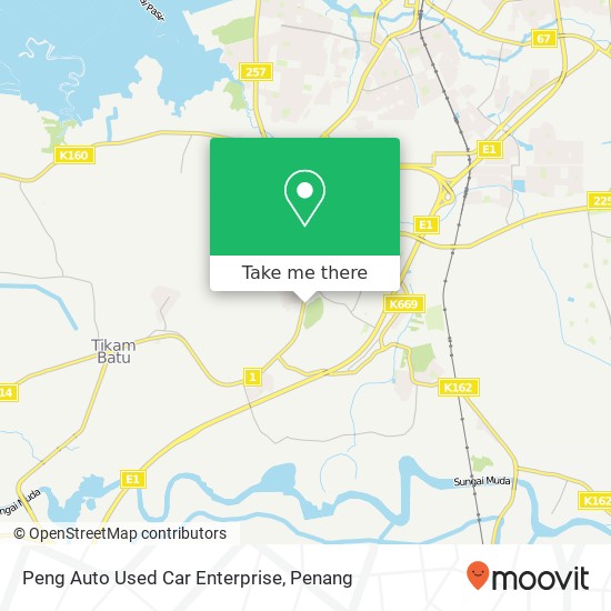 Peng Auto Used Car Enterprise map