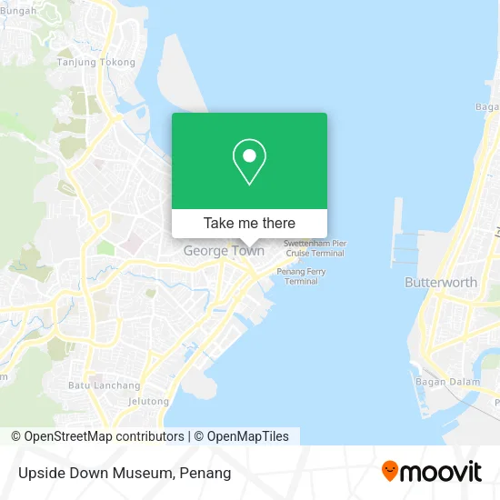 Upside Down Museum map