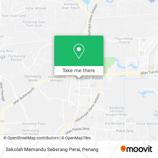 Peta Sekolah Memandu Seberang Perai