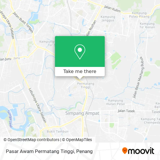 Pasar Awam Permatang Tinggi map