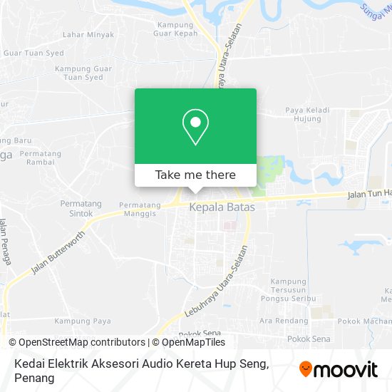 Kedai Elektrik Aksesori Audio Kereta Hup Seng map