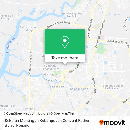 Sekolah Menengah Kebangsaan Convent Father Barre map