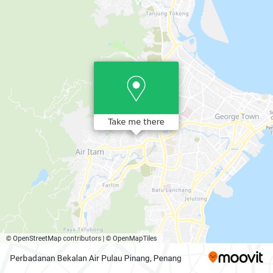 Peta Perbadanan Bekalan Air Pulau Pinang