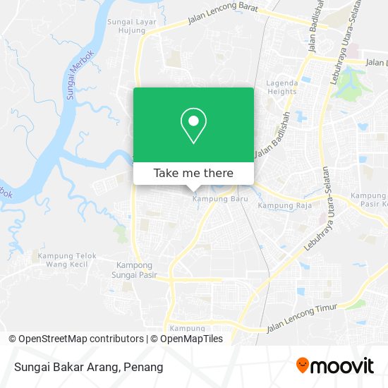 Sungai Bakar Arang map