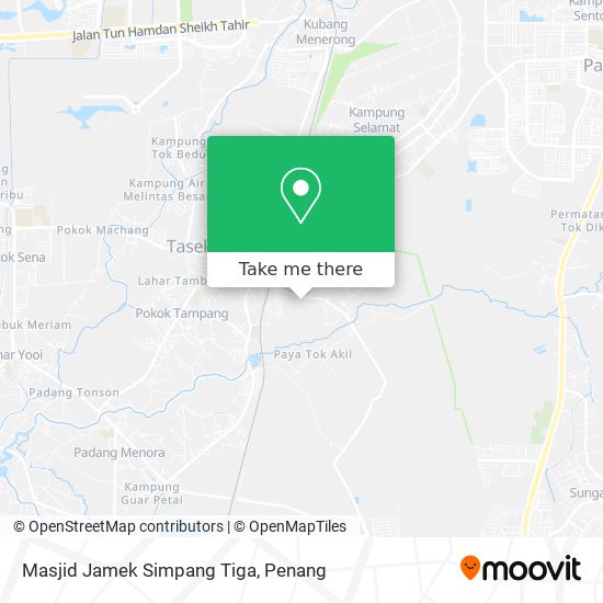 Masjid Jamek Simpang Tiga map