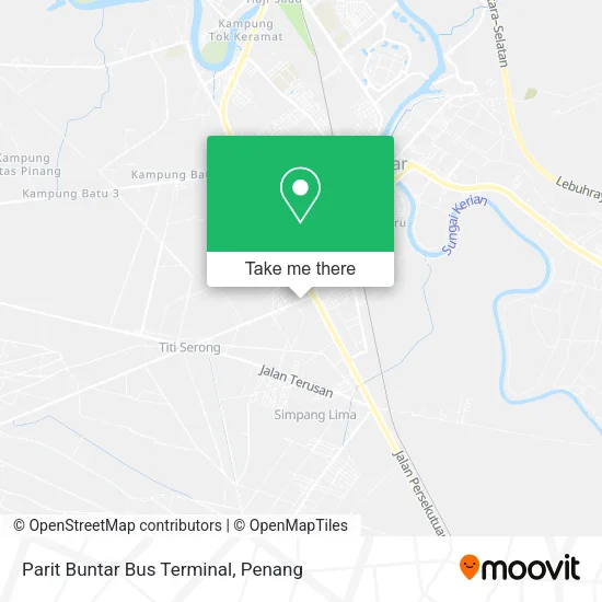 Parit Buntar Bus Terminal map