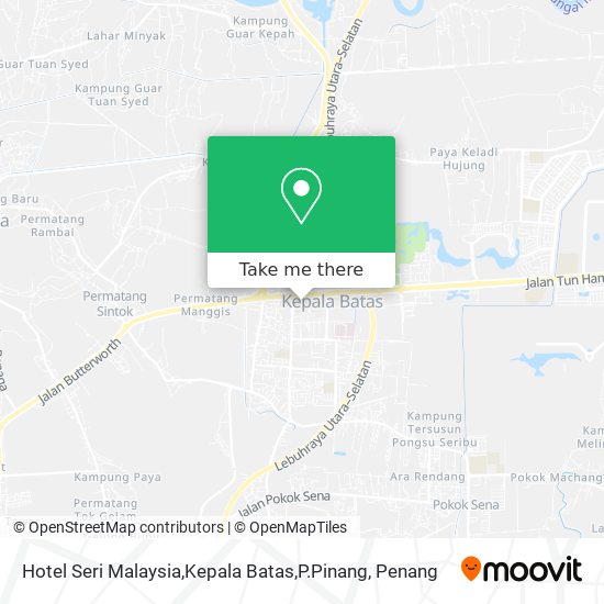 Peta Hotel Seri Malaysia,Kepala Batas,P.Pinang