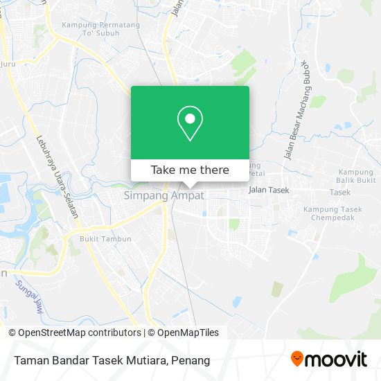 Peta Taman Bandar Tasek Mutiara