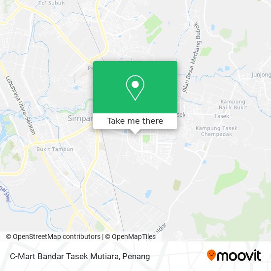 Peta C-Mart Bandar Tasek Mutiara
