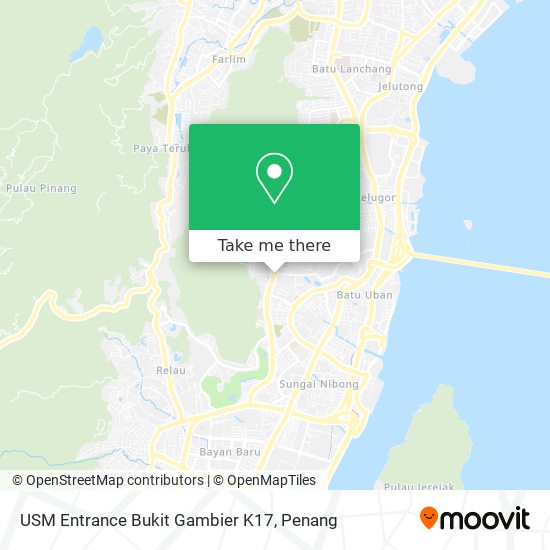 USM Entrance Bukit Gambier K17 map