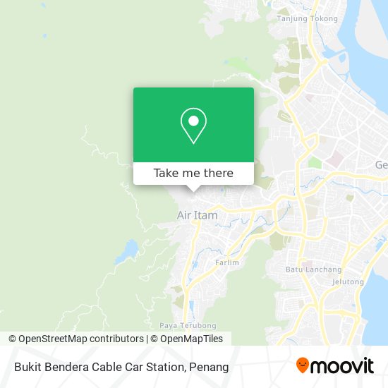 Peta Bukit Bendera Cable Car Station