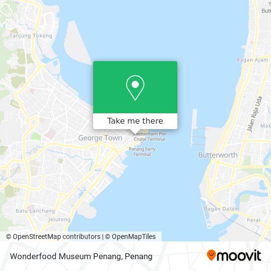 Wonderfood Museum Penang map