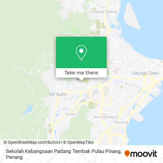 Peta Sekolah Kebangsaan Padang Tembak Pulau Pinang