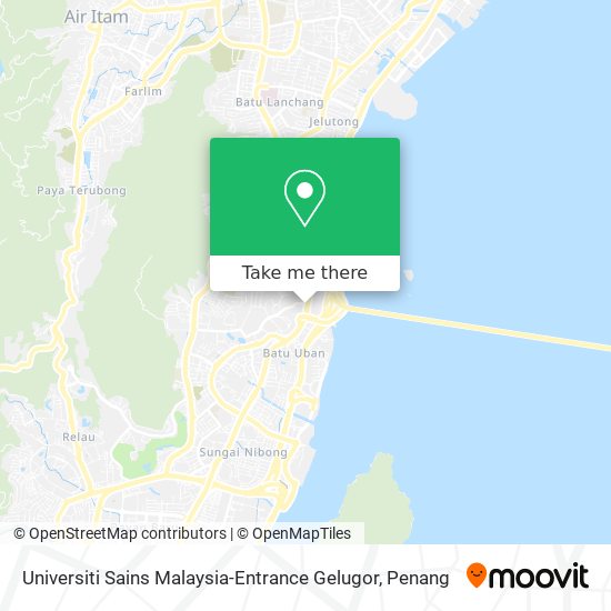 Universiti Sains Malaysia-Entrance Gelugor map