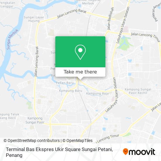 Terminal Bas Ekspres Ukir Square Sungai Petani map