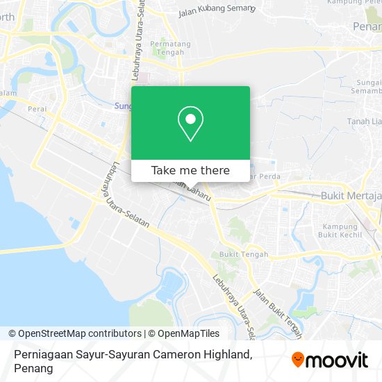 Perniagaan Sayur-Sayuran Cameron Highland map