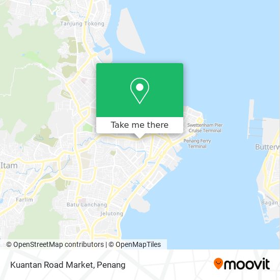 Peta Kuantan Road Market