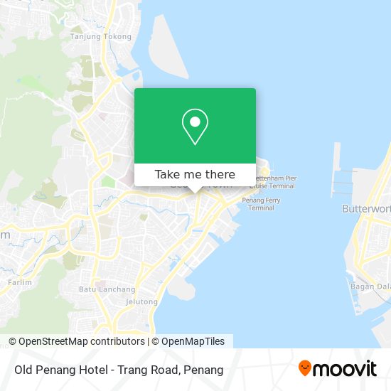Peta Old Penang Hotel - Trang Road