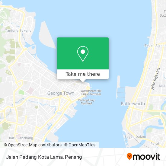Jalan Padang Kota Lama map