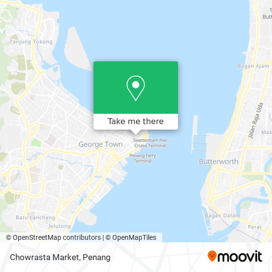 Chowrasta Market map