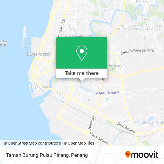 Peta Taman Burung Pulau Pinang
