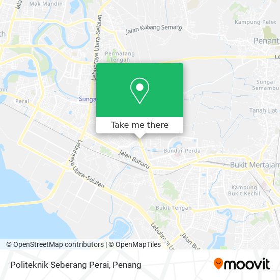 Politeknik Seberang Perai map