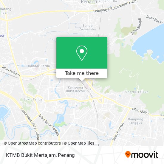 KTMB Bukit Mertajam map
