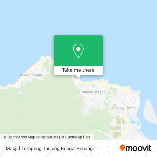 Peta Masjid Terapung Tanjung Bunga