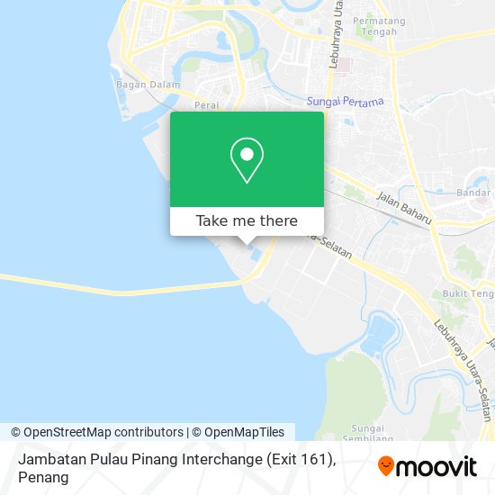 Peta Jambatan Pulau Pinang Interchange (Exit 161)