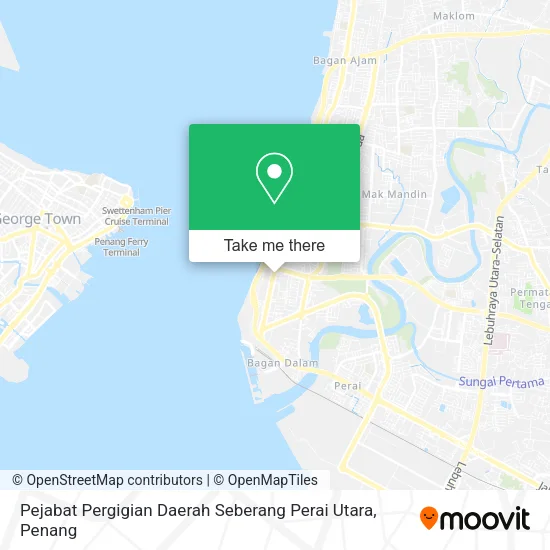 Pejabat Pergigian Daerah Seberang Perai Utara map
