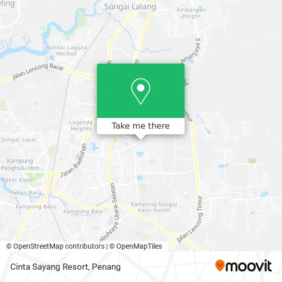 Cinta Sayang Resort map