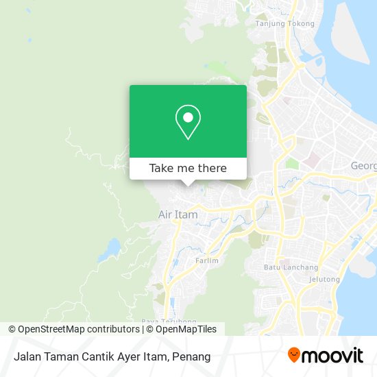 Jalan Taman Cantik Ayer Itam map