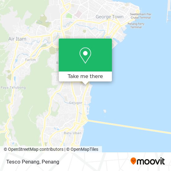 Peta Tesco Penang