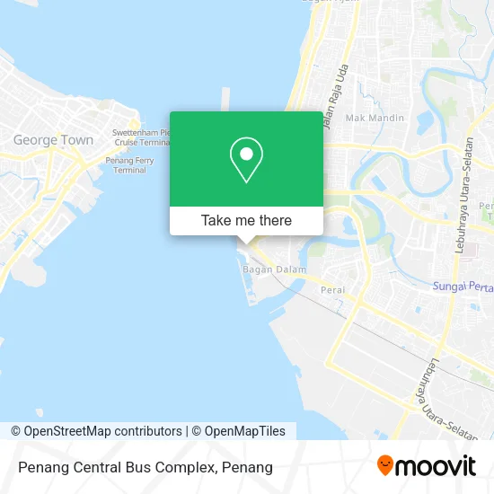 Penang Central Bus Complex map