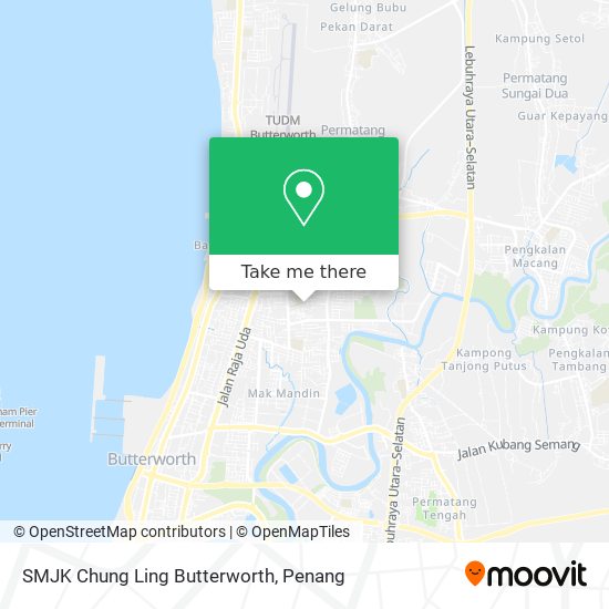 SMJK Chung Ling Butterworth map