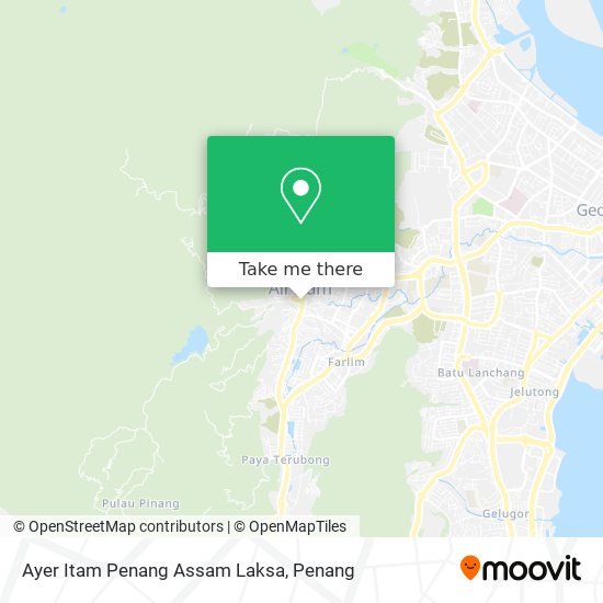 Peta Ayer Itam Penang Assam Laksa