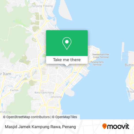 Peta Masjid Jamek Kampung Rawa